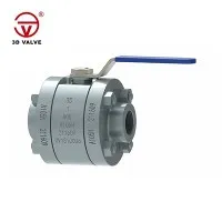 Injap Bebola Keluli Tempa Tiga Keping