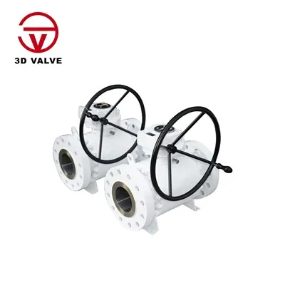 API 6D Trunnion Mount Ball Valve-Reka Bentuk Flanged Tekanan Tinggi Luar Pesisir